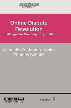 portada online dispute resolution: challenges for contemporary justice (en Inglés)