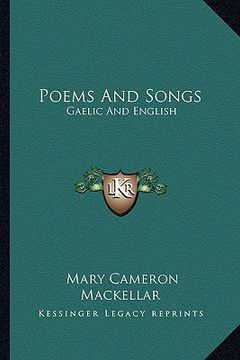 portada poems and songs: gaelic and english (in English)