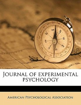 portada journal of experimental psycholog, volume 3 (en Inglés)