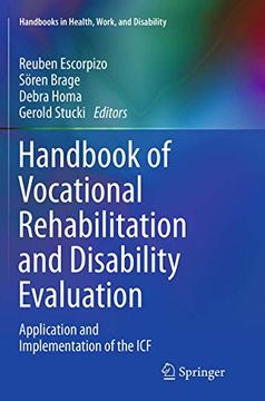 portada Handbook of Vocational Rehabilitation and Disability Evaluation: Application and Implementation of the Icf (en Inglés)