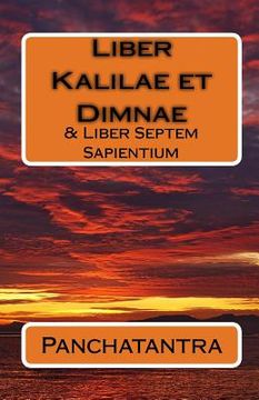 portada Liber Kalilae et Dimnae: & Liber Septem Sapientium (en Latin)