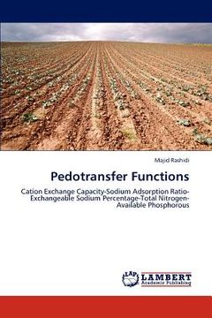 portada pedotransfer functions (en Inglés)