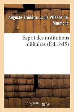 portada Esprit Des Institutions Militaires (en Francés)