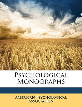 portada psychological monographs (en Inglés)