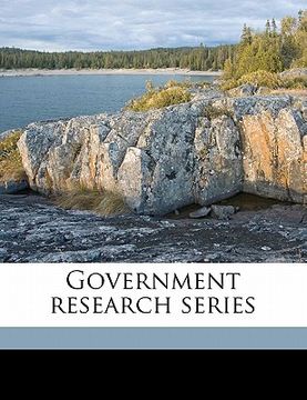 portada government research series (en Inglés)