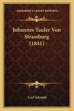 portada Johannes Tauler Von Strassburg (1841) (en Alemán)