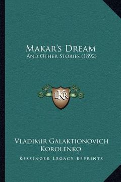 portada makar's dream: and other stories (1892) (in English)