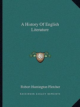 portada a history of english literature (en Inglés)