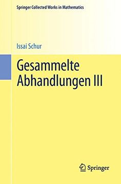 portada Gesammelte Abhandlungen III (Springer Collected Works in Mathematics)