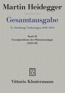 portada Martin Heidegger, Grundprobleme Der Phanomenologie (Wintersemester 1919/20) (in German)