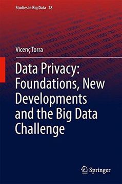 portada Data Privacy: Foundations, New Developments and the Big Data Challenge (en Inglés)