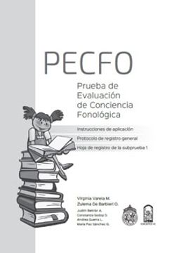 portada Pecfo Prueba de Evaluacion de Conciencias Fonologica. Protocolo de res