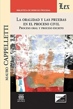 portada Oralidad y las Pruebas en el Proceso Civil, la (in Spanish)