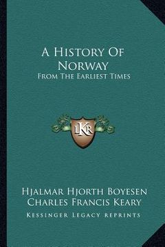 portada a history of norway: from the earliest times