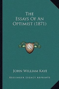 portada the essays of an optimist (1871) (in English)