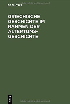 portada Griechische Geschichte im Rahmen der Altertumsgeschichte (German Edition)