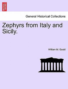 portada zephyrs from italy and sicily. (en Inglés)