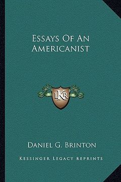 portada essays of an americanist