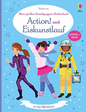 portada Mein Großes Anziehpuppen-Stickerbuch: Action! Und Eiskunstlauf