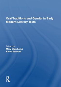 portada Oral Traditions and Gender in Early Modern Literary Texts (in English)