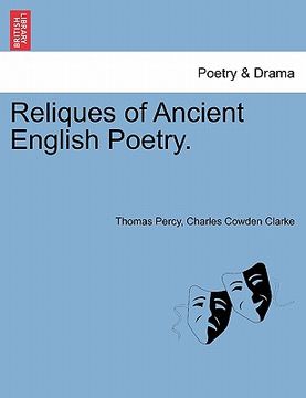 portada reliques of ancient english poetry. (en Inglés)