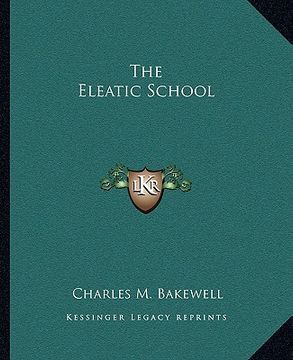 portada the eleatic school (en Inglés)