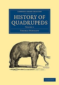 portada history of quadrupeds 2 volume paperback set (en Inglés)