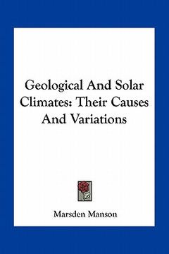 portada geological and solar climates: their causes and variations (in English)
