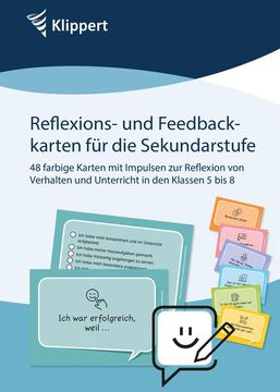 portada Reflexions- und Feedbackkarten Sekundarstufe: 48 Farbige Karten mit Impulsen zur Reflexion von Verhalten und Unterricht in den Klassen 5 bis 8 (in German)
