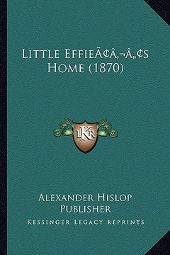 portada little effieacentsa -a centss home (1870) (en Inglés)