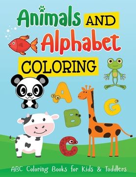 portada Alphabets and Animal: Coloring Book for Children (Large Print) (en Inglés)