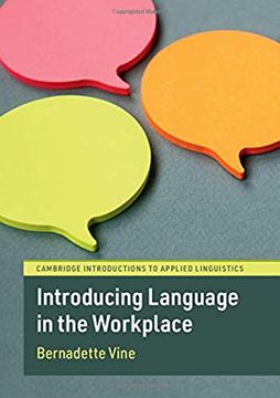 portada Introducing Language in the Workplace (in English)