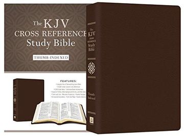 portada Holy Bible: King James Version, Cross Reference Study Bible, Indexed, Bonded Leather Brown (in English)
