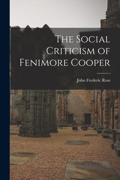 portada The Social Criticism of Fenimore Cooper