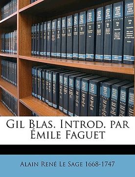 portada Gil Blas. Introd. Par Mile Faguet Volume 1 (en Francés)