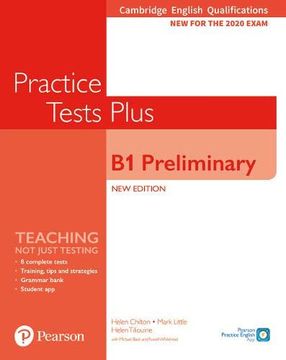 portada Cambridge English Qualifications: B1 Preliminary new Edition Practice Tests Plus Student's Book Without key (en Inglés)
