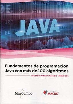 portada Fundamentos de programación Java con más de 100 algoritmos