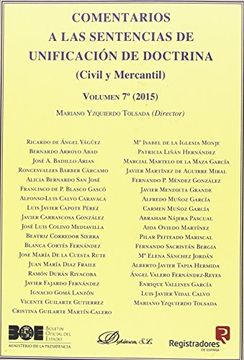 portada Comentarios a las Sentencias de Unificación de Doctrina. Civil y Mercantil. Volumen 7. 2015