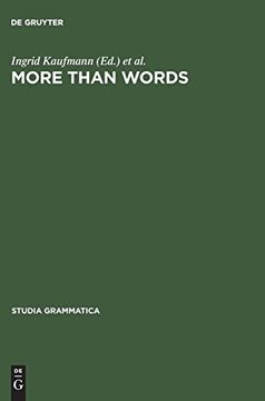 portada More Than Words (Studia Grammatica) (in English)