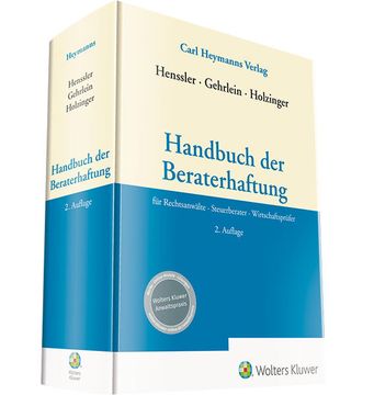 portada Handbuch der Beraterhaftung - für Rechtsanwälte - Steuerberater - Wirtschaftsprüfer