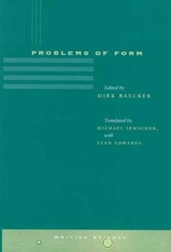 portada Problems of Form (Writing Science) (en Inglés)