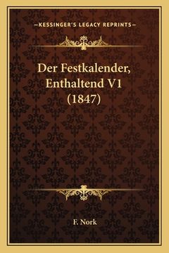 portada Der Festkalender, Enthaltend V1 (1847) (in German)
