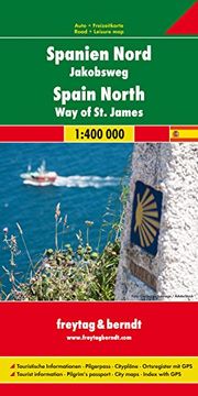 portada España Norte. Camino de Santiago 1:400.000 mapa de carreteras. Freytag & Berndt. (Auto karte) (in German)