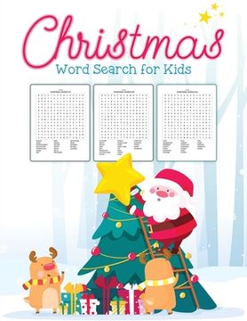 portada Christmas Word Search For Kids: Puzzle Book Holiday Fun For Adults and Kids Activities Crafts Games (in English)