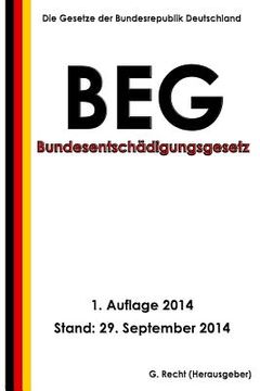 portada Bundesentschädigungsgesetz - BEG (en Alemán)
