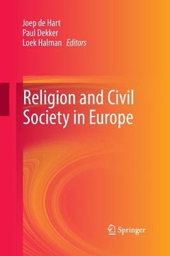 portada Religion and Civil Society in Europe (en Inglés)
