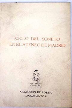 portada Ciclo del soneto en el Ateneo de Madrid