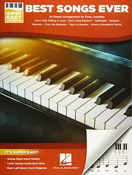 portada Best Songs Ever Super Easy Piano Songbook (en Inglés)