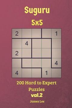 portada Suguru Puzzles - 200 Hard to Expert 5x5 vol.2 (en Inglés)