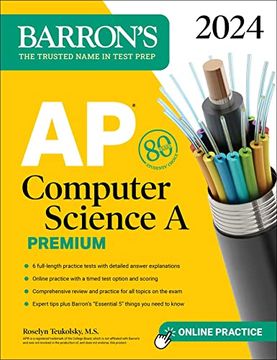 portada Ap Computer Science a Premium, 2024: 6 Practice Tests + Comprehensive Review + Online Practice (Barron'S Test Prep) (en Inglés)